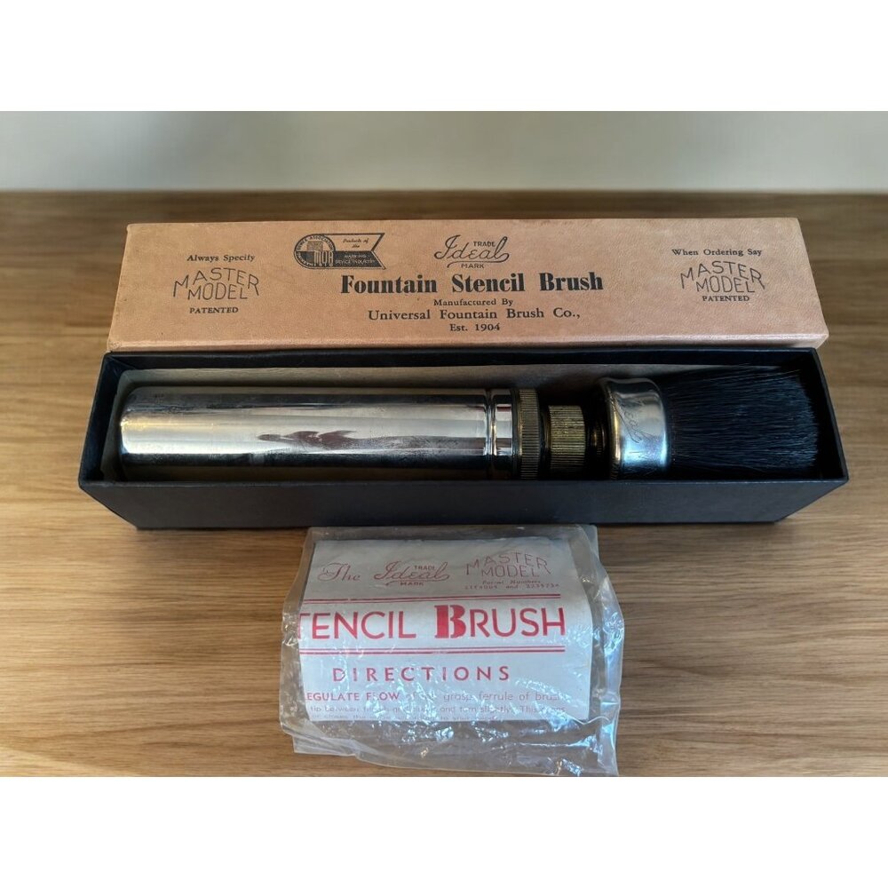 Vintage Ideal Fountain Stencil Brush Master Model